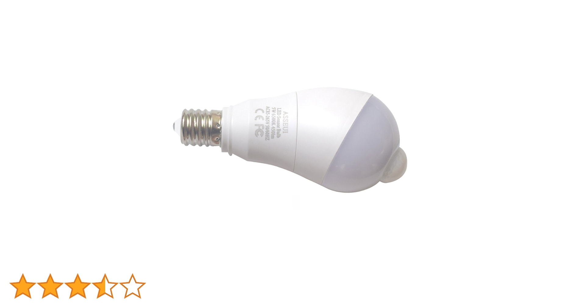 Amazon | E26 センサー付きled電球 センサーライト 斜め led 人